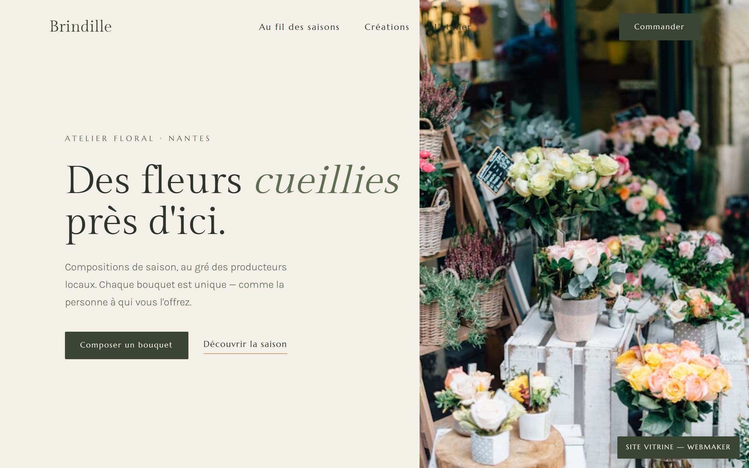 Site de l'atelier Brindille